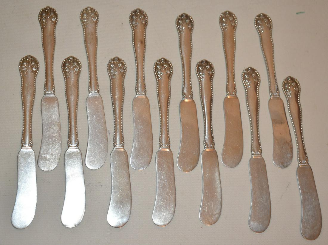 GORHAM STERLING FLATWARE LANCASTER ROSE PATTERN (1 of 5)