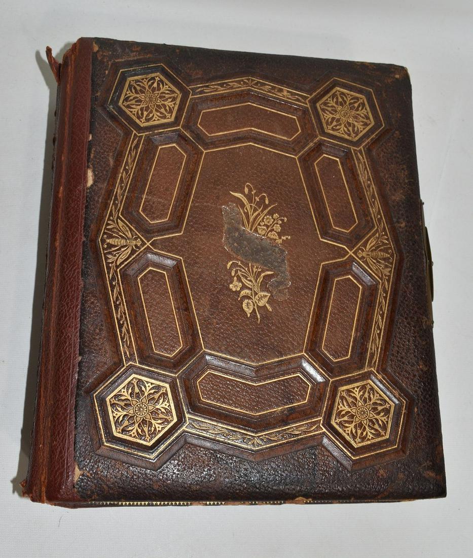 RARE VICTORIAN CDV/CABINET CARD PHOTO ALBUM W/MUSIC BOX (1 of 15)