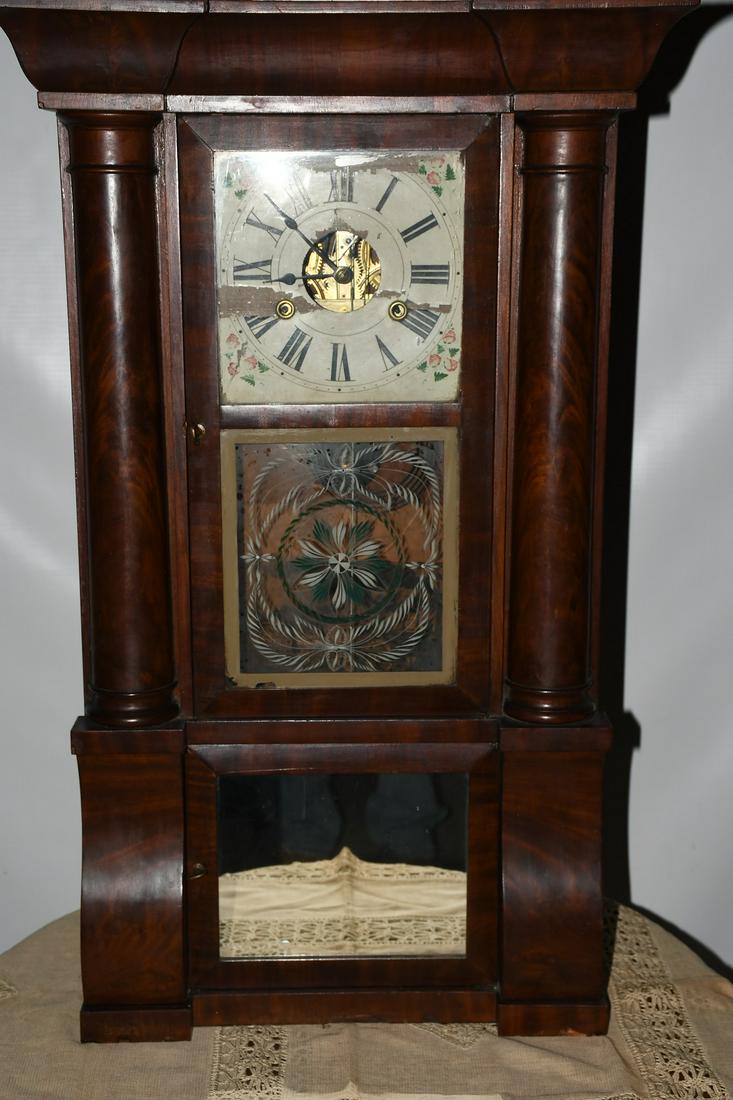 BIRGE & FULLER MAHOGANY COLUMN CLOCK, C. 1820/30 (1 of 7)