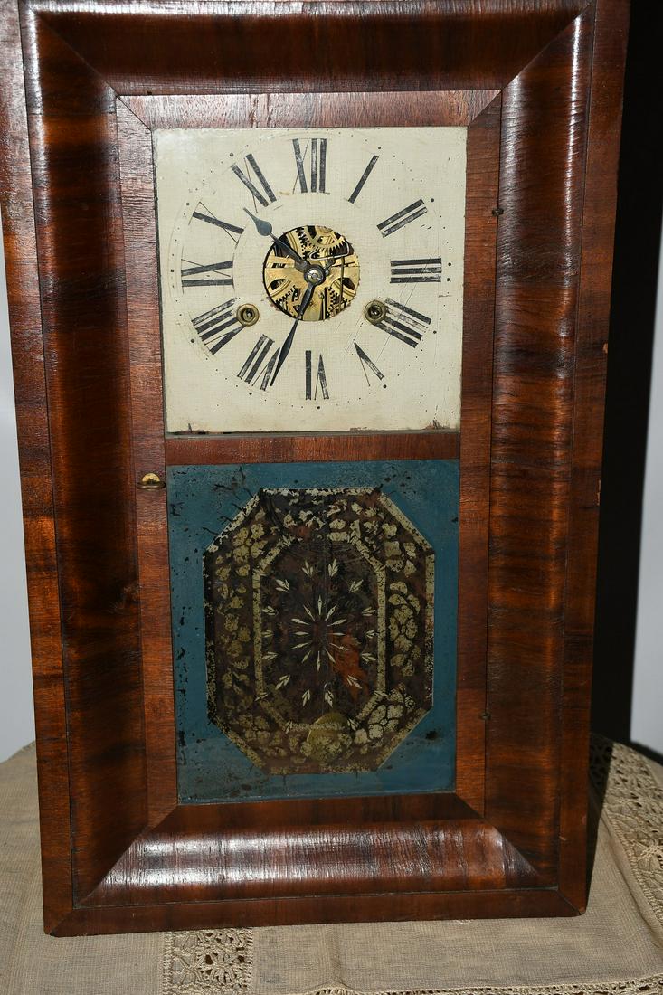 GEORGE MARSH MAHOGANY OG SHELF CLOCK, C. 1860 (1 of 7)