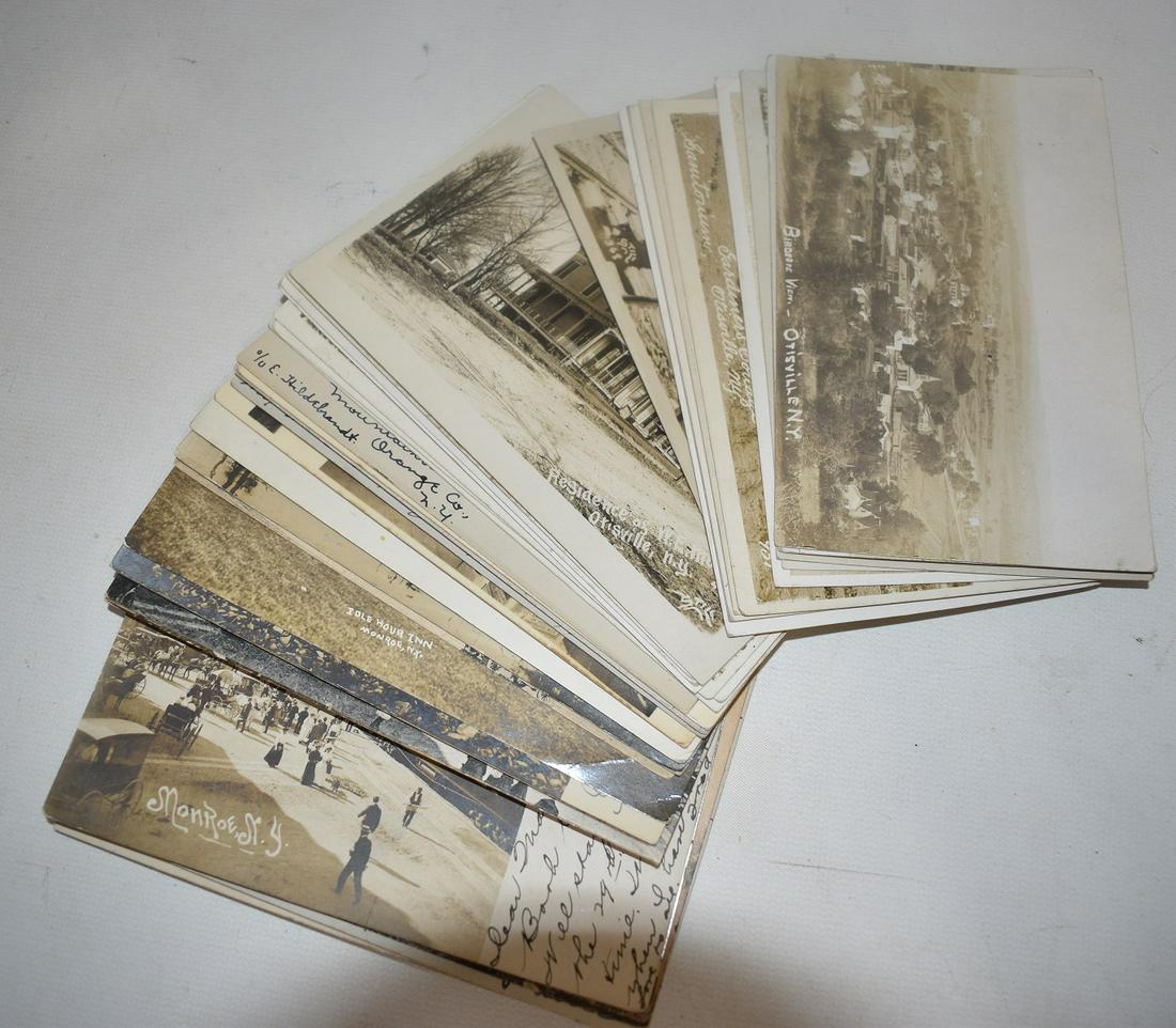 LOT (42) ASSORTED POSTCARDS INCL. R.P.P.C.'S ORANGE CO. (1 of 17)