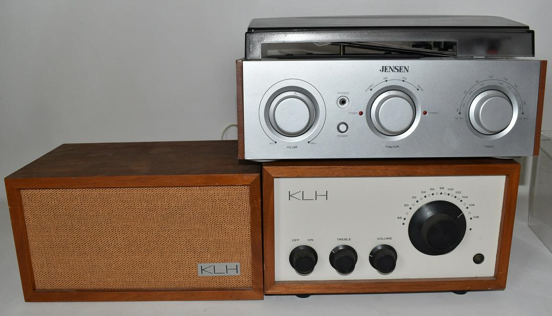 LOT (3) KLH RADIO, SPEAKER MODEL 8, JENSEN TURNTABLE (1 of 13)