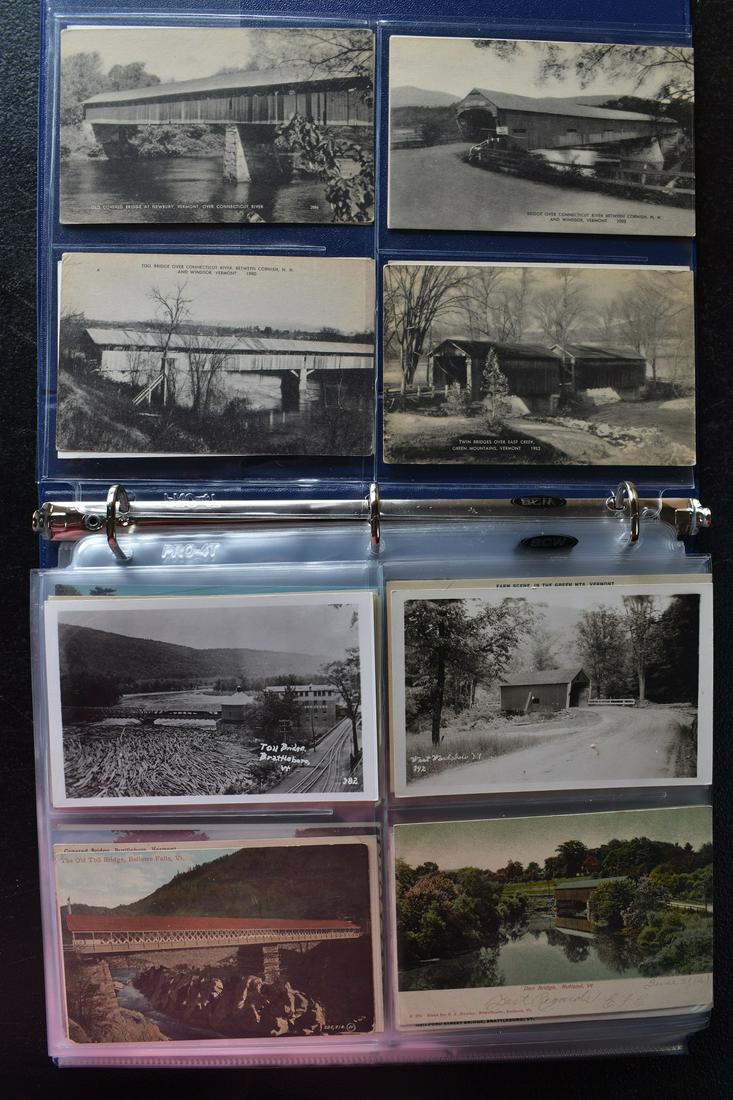 3 RING BINDER - POSTCARDS - APP. 139 - COVERED BRIDGES (1 of 20)