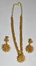 SET (2) FINE INDIAN 22 KT YG NECKLACE & EARRINGS,