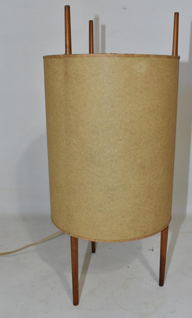 RARE ISAMU NOGUCHI CHERRY/FIBER TABLE LAMP, C. 1940/50 (1 of 7)