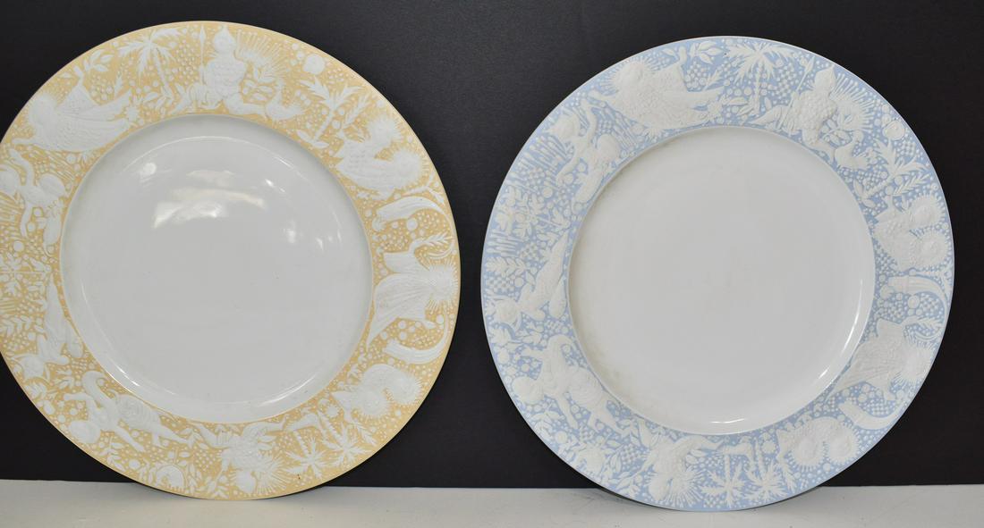 ROSENTHAL DESIGNER L E PLATES AUTOGRAPHED, 20TH C.: ROSENTHAL DESIGNER L E PLATES, AUTOGRAPHED BJORN WIIBLAD, 20TH C., H. 11"