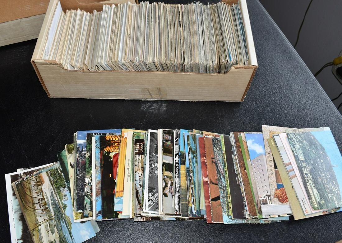 BOX LOT - 725 POSTCARDS - GREAT MIXED FOREIGN (1 of 4)