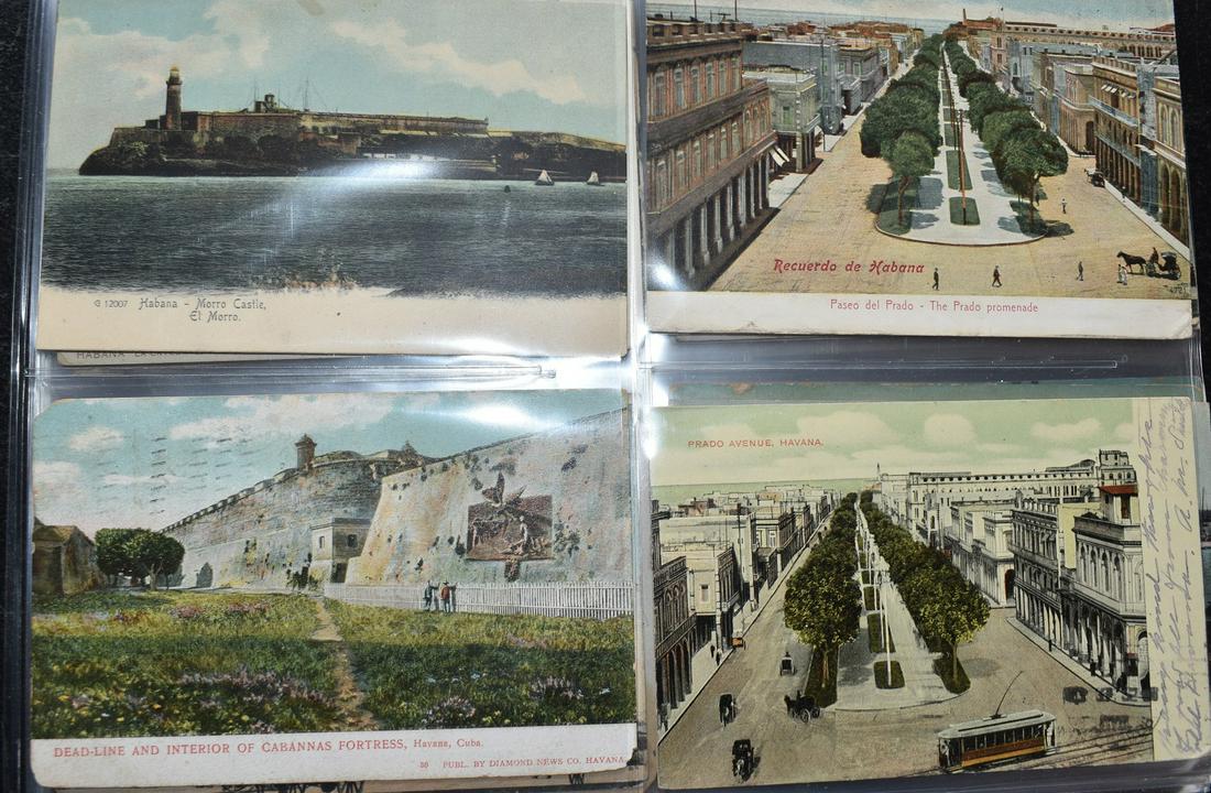 3-RING BINDER - POSTCARDS - CUBA MIXED, C. 1900 -1940 (1 of 13)