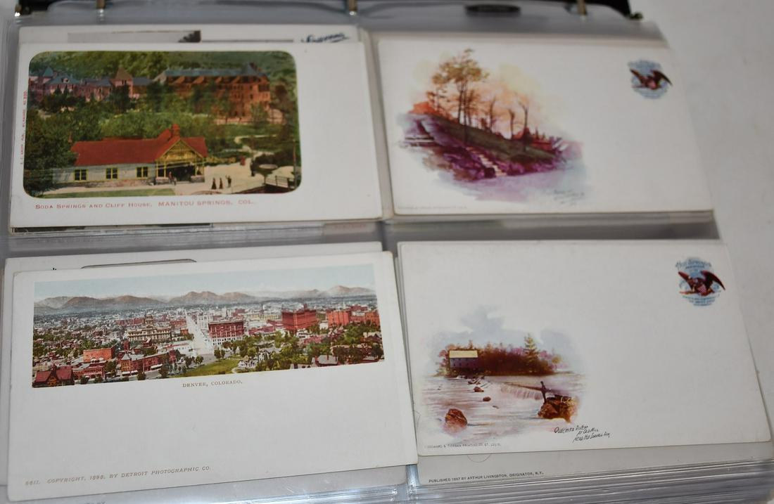 3-RING BINDER - POSTCARDS - U.S. STATES, ALL UNDIVIDED (1 of 19)