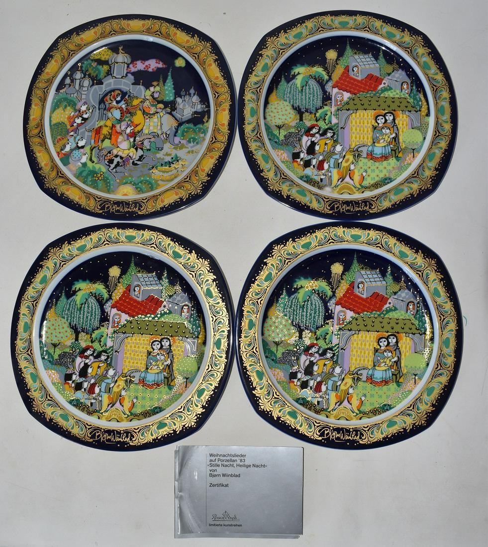 SET (4) BJORN WIINBLAD ROSENTHAL CHRISTMAS SERIES (1 of 7)