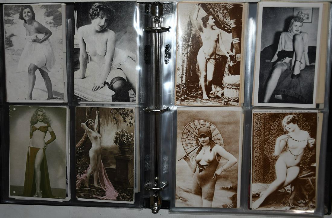3-RING BINDER - POSTCARDS - X-RATED NUDES - ROMANCE, (1 of 11)