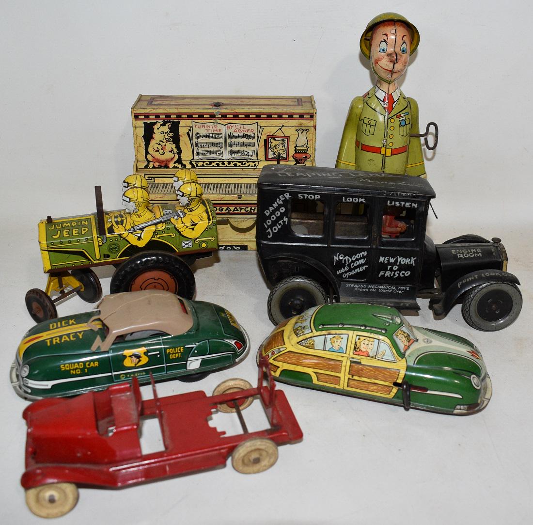 LOT ASSORTED LITHO TIN WIND-UPS INCL. LEAPING LENA (1 of 20)