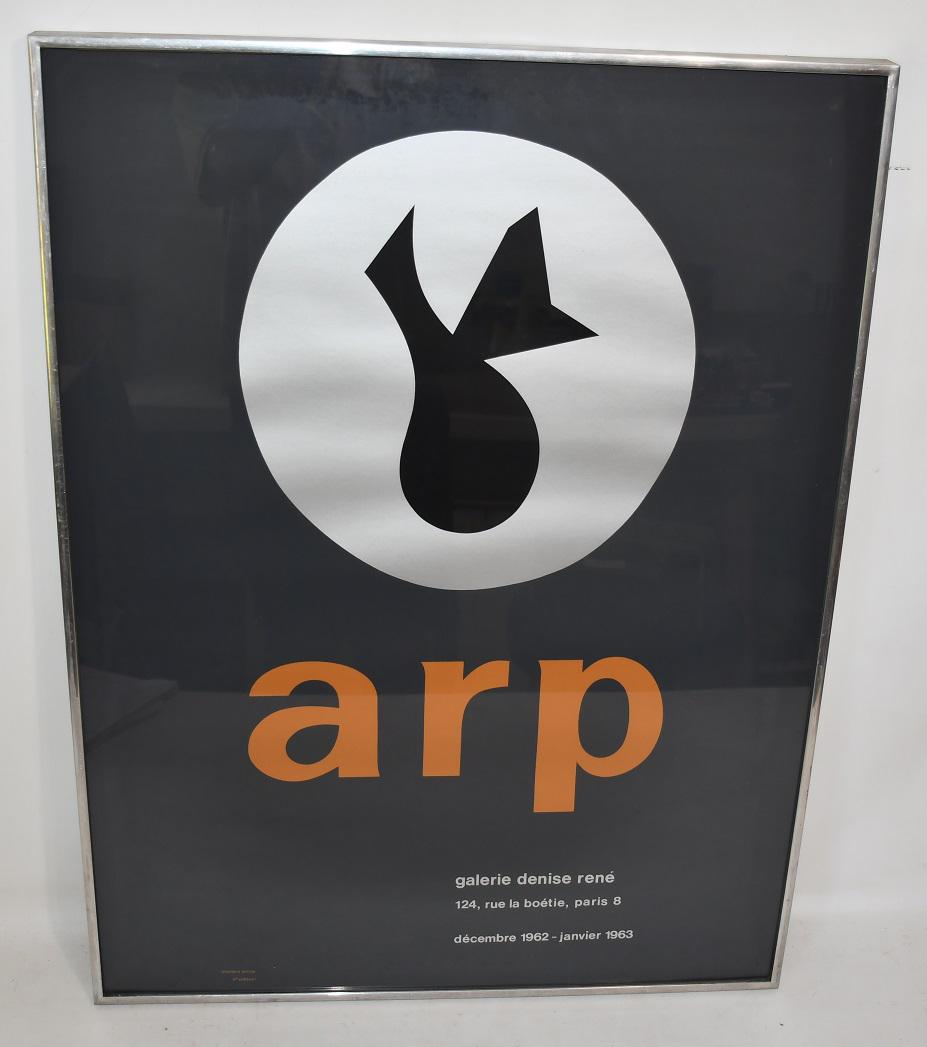RARE LITHO POSTER 1962 EXHIBITION POSTER HANS (JEAN) (1 of 15)