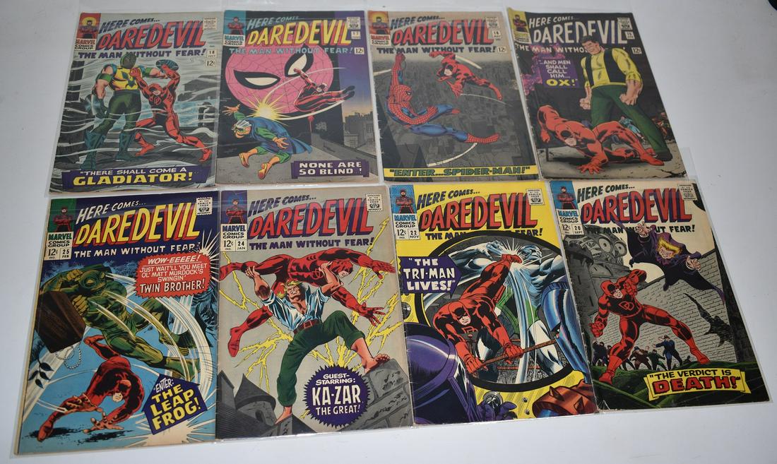LOT (8) MARVEL COMICS - DAREDEVIL, C. 1966 (1 of 9)