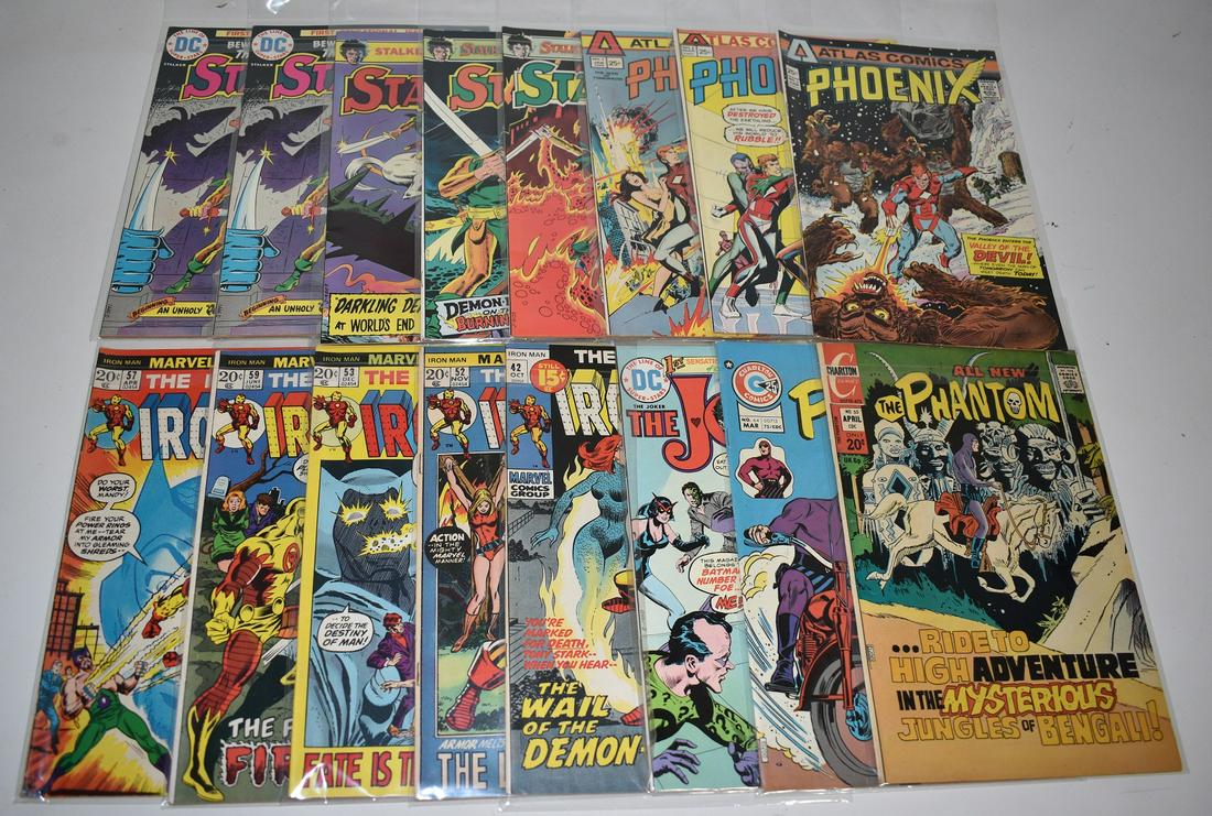 LOT (16) DC COMICS & MARVEL COMICS - INCL. IRON MAN (1 of 17)