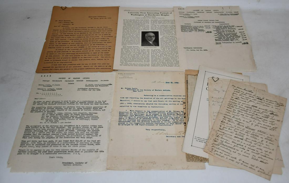 PORTFOLIO SLEEVE ARTIST CORRESPONDENCE FOR WESTERN (1 of 8)