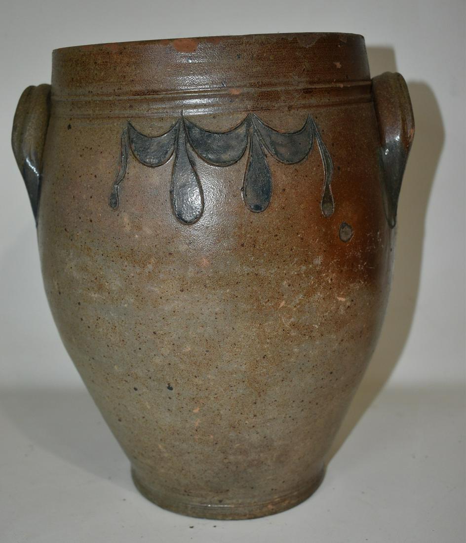 2 GALLON JOHN REMMEY SALT GLAZED REDWARE CROCK (1 of 9)
