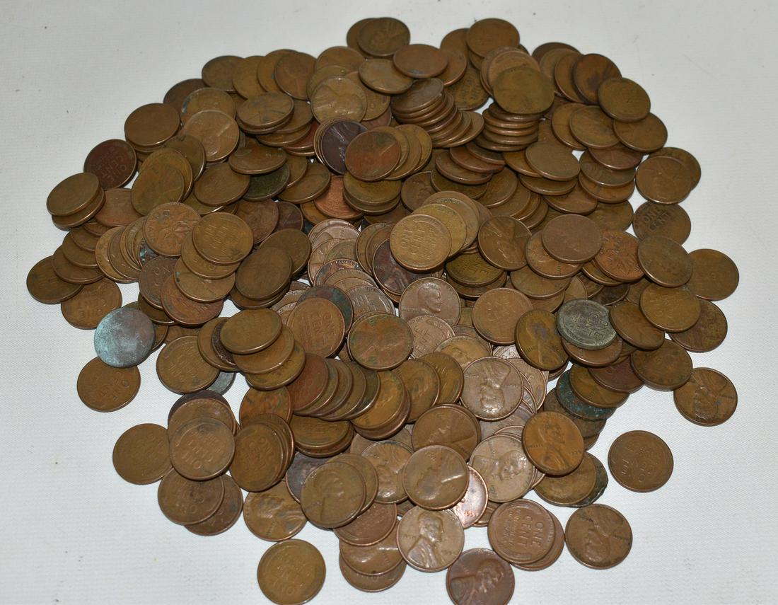 LOT ASSORT. U.S. PENNIES INCL. WHEAT BACKS, INDIAN HEAD (1 of 4)