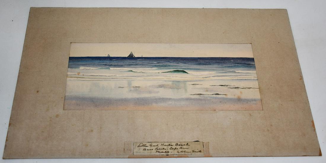 W/C LITTLE GOOD HARBOR BEACH SIGNED HOLMES (1 of 11)