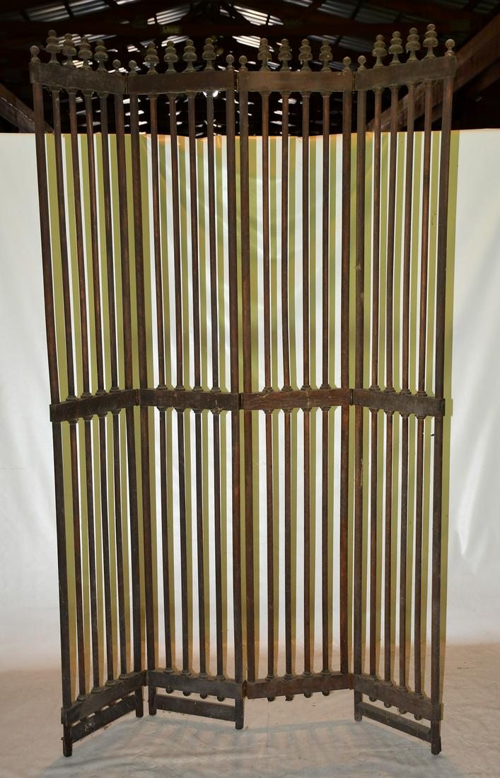 RENAISSANCE STYLE OAK ROOM DIVIDER, 19/20TH C., H. 7' (1 of 8)