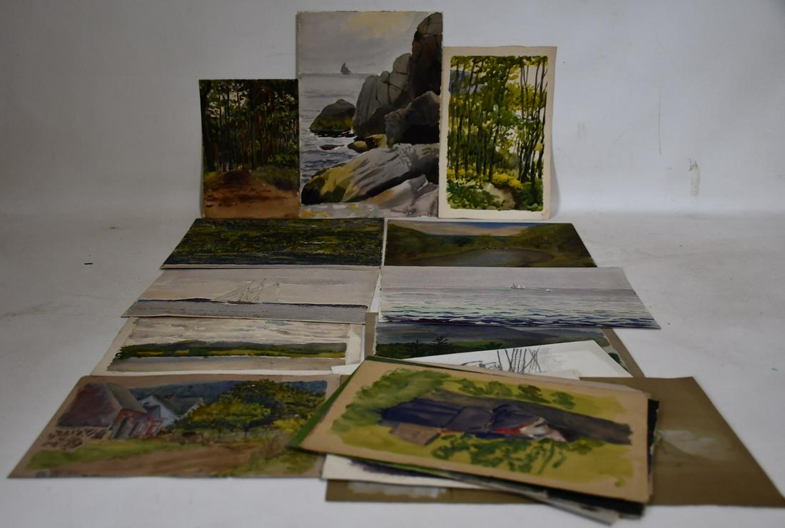 LOT (20) ASSORTED W/C'S SIGNED/ATTRIB. TO HOLMES SMITH (1 of 17)