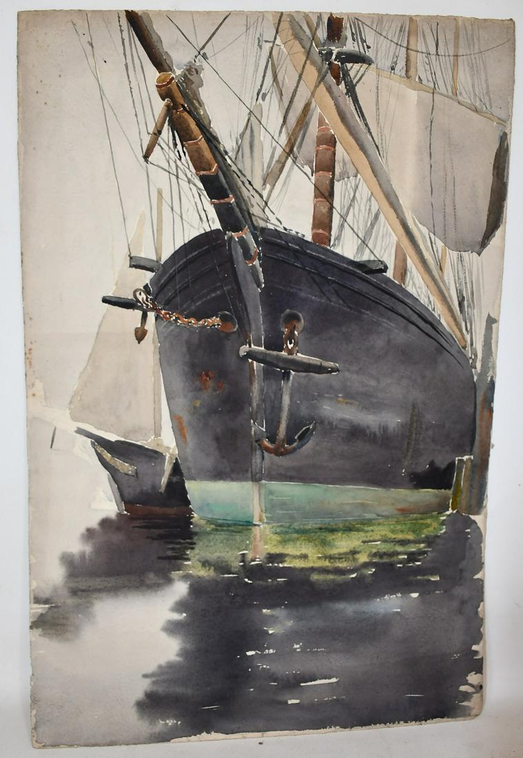 W/C GLOUCESTER, MASS UNSIGNED ATTRIB. TO HOLMES SMITH (1 of 4)