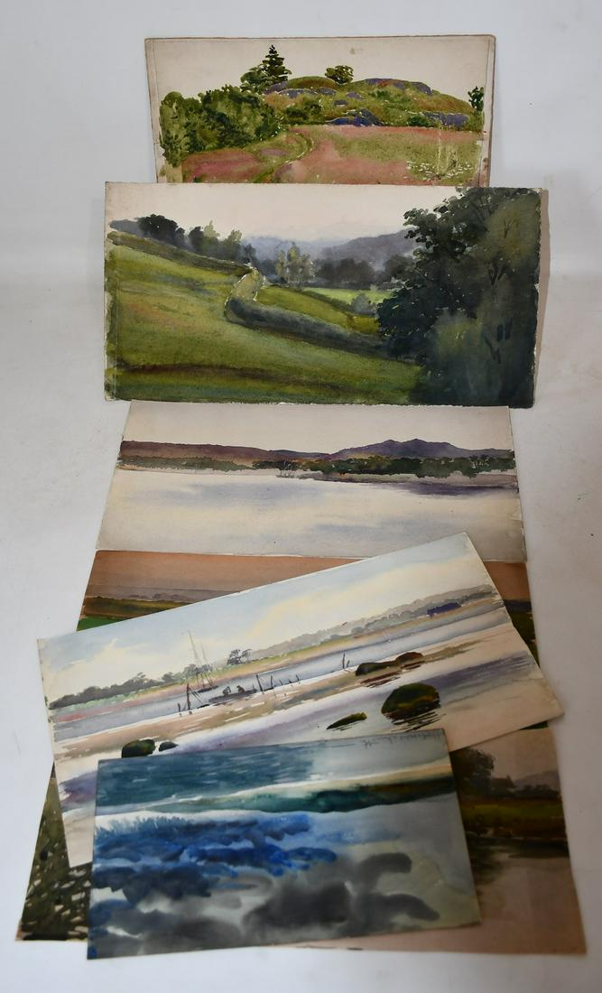 LOT (7) ASSORTED W/C'S SIGNED/ATTRIB. TO HOLMES SMITH (1 of 8)