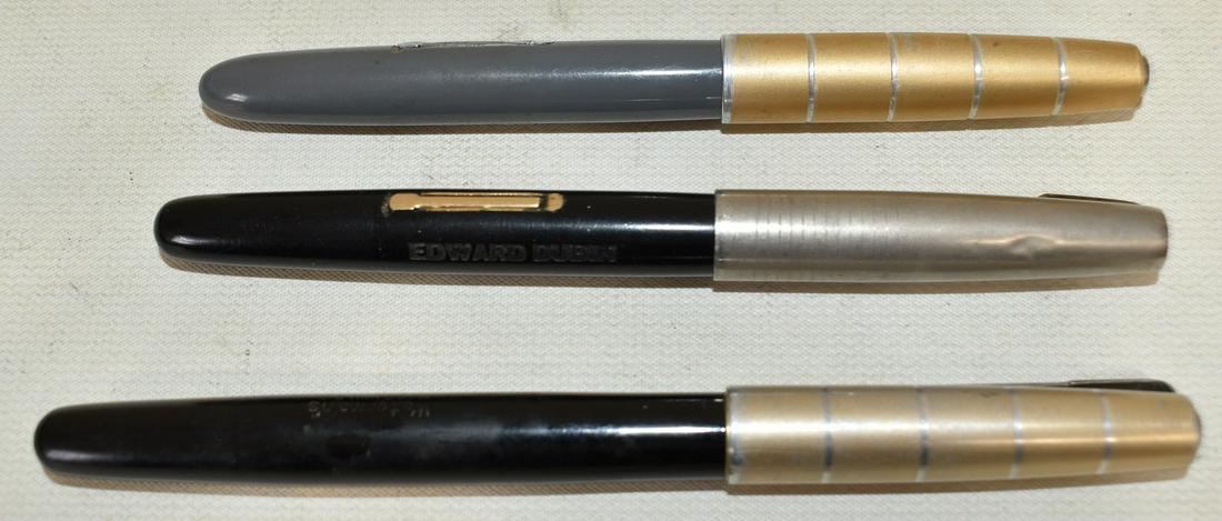LOT (3) WATERMANS FOUNTAIN PENS, C. 1950: LOT (3) WATERMANS FOUNTAIN PENS, C. 1950, L. 5 1/2"