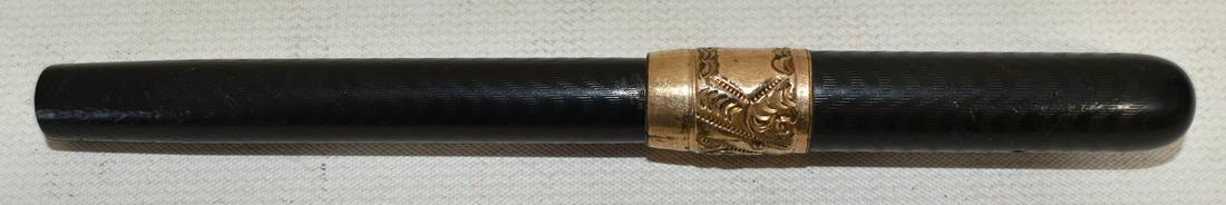 FINE J. HARRIS & CO. BAKELITE FOUNTAIN PEN, 19TH C.: FINE J. HARRIS & CO. BAKELITE FOUNTAIN PEN, 19TH C., L. 5 1/2"