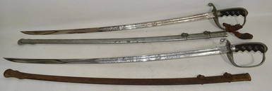 (2) US MODEL 1902 ARMY OFFICERS DRESS SWORDS, 1 NAMED