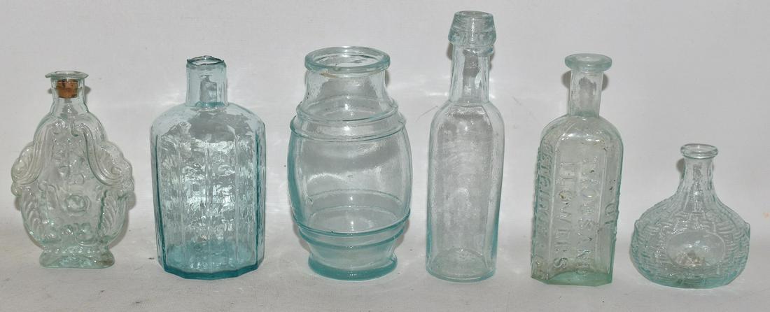 LOT (6) ASSORTED EARLY AMERICAN BOTTLES, 19TH C. (1 of 19)