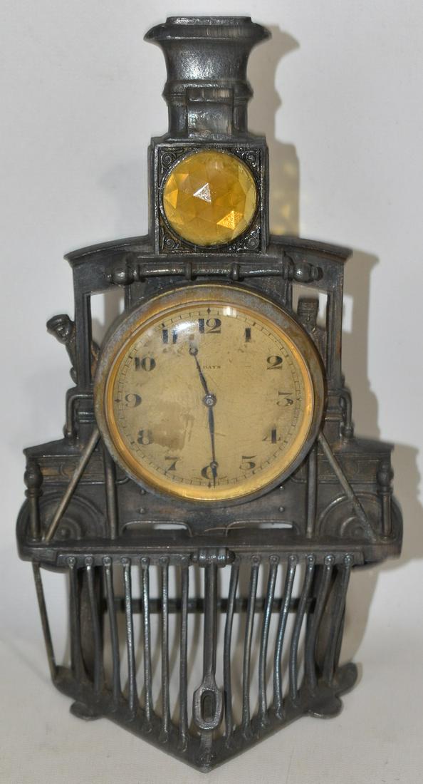 RARE LOCOMOTIVE DESK CLOCK 1904 ST. LOUIS WORLD'S FAIR (1 of 7)