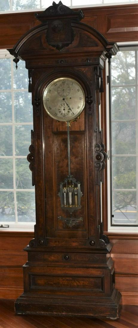 GEORGE JONES BLACK WALNUT ASTRONOMICAL TALL CASE CLOCK (1 of 20)