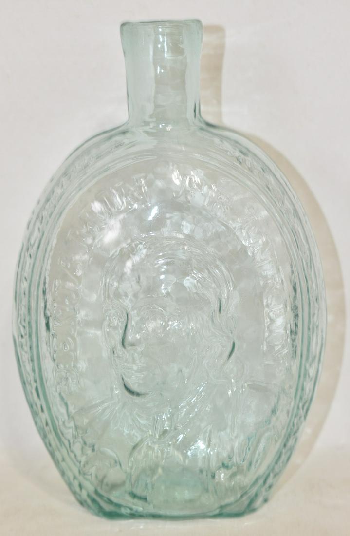 T.W. DYOTT MD, BLOWN WHISKEY FLASK, 19TH C., H. 7" (1 of 14)