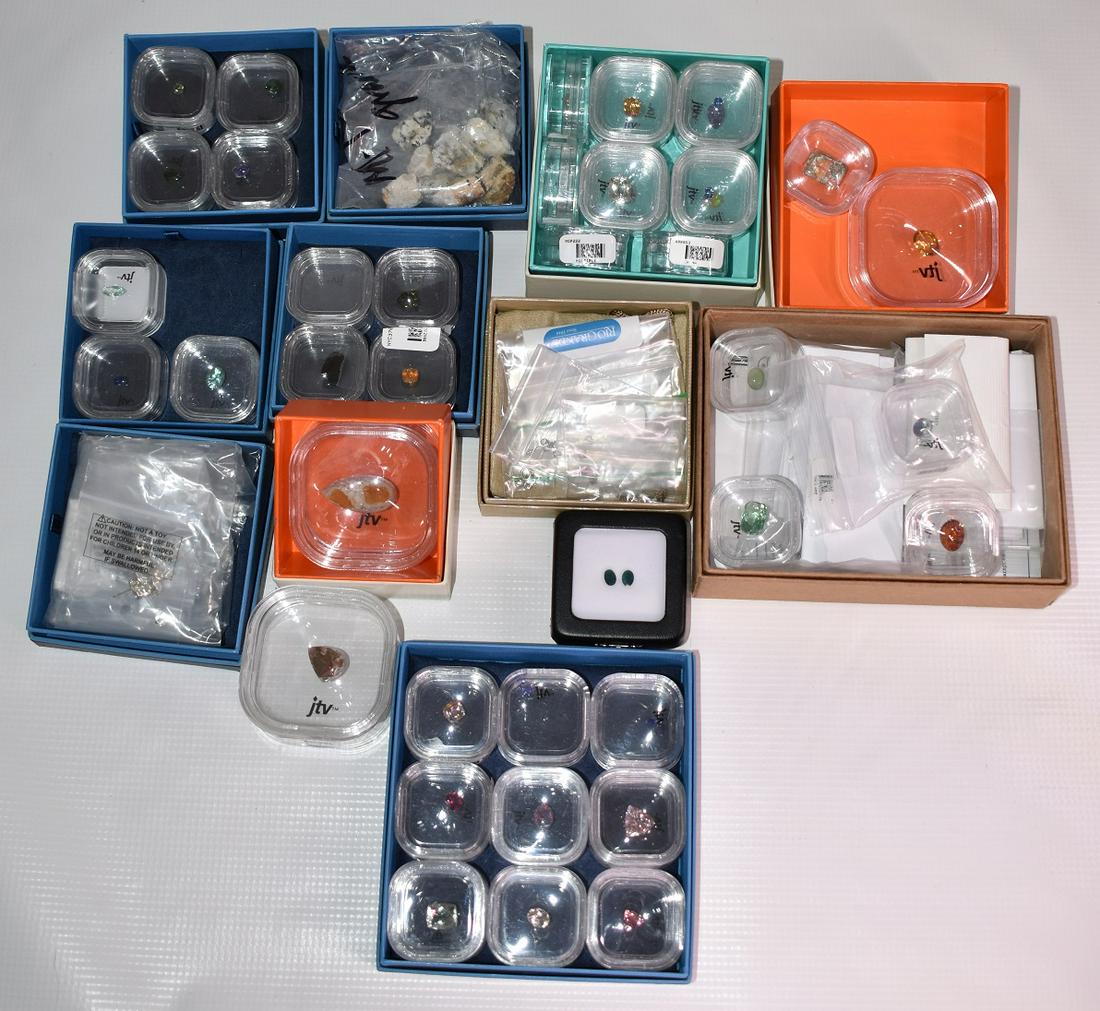 LOT ASSORTED GEMSTONES INCL. LOOSE STONES AQUAMARINE (1 of 13)