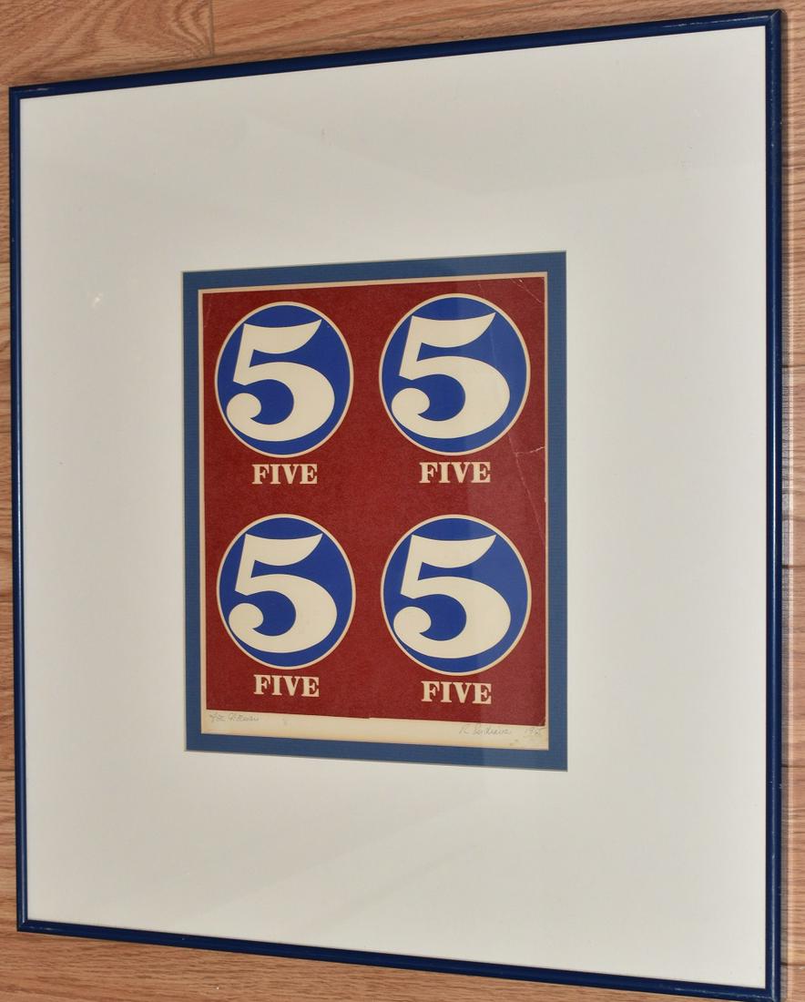 LITHO 4- 5'S SIGNED R. INDIANA (ROBERT 1928-2018 (1 of 7)