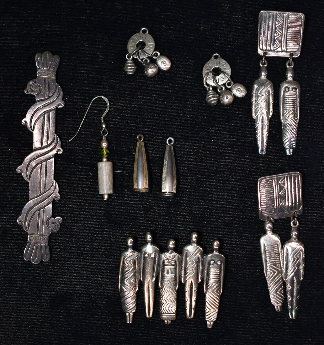 LOT ASSORT. STERLING INCL. HECTOR AQUALAR, LAUREL BURCH (1 of 8)