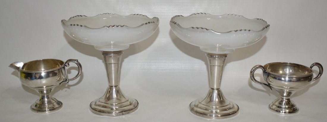 ASST. WEIGHTED STERLING SILVER INCL. COMPOTES, C. 1950 (1 of 16)