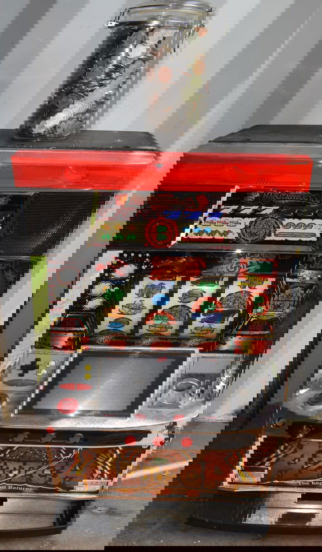 VINTAGE JAPANESE SLOT MACHINE, C. 1980/90 (1 of 13)