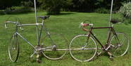 2 BICYCLES-SCHWINN CAMPAGNOLO/LE JEUNE RACING, 10 SPEEDS