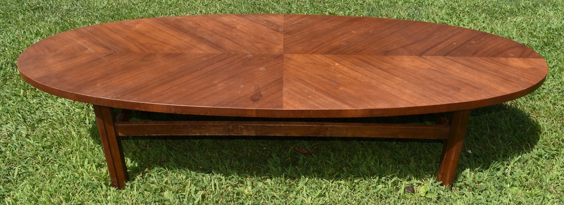 M.C.M. MAHOGANY SURFBOARD SHAPED COFFEE TABLE (1 of 8)
