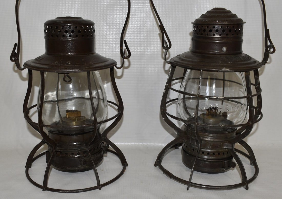 2 EARLY RR LANTERNS INCL. NO & NE RR, NY, NH & H RR (1 of 15)