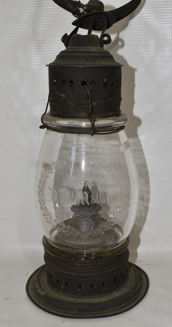 Early Railroad Fixed Globe Presentation Lantern Auction