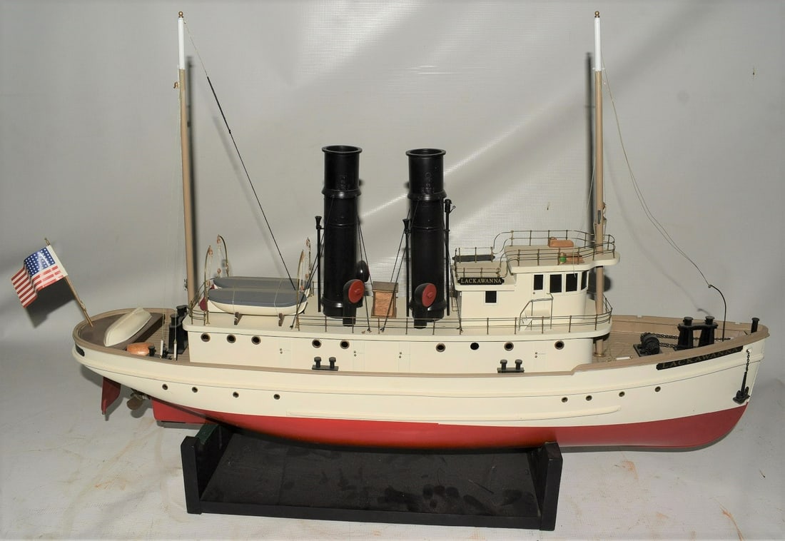 LACKAWANNA STEAM SHIP BOAT MODEL, C. 1970/80 (1 of 10)
