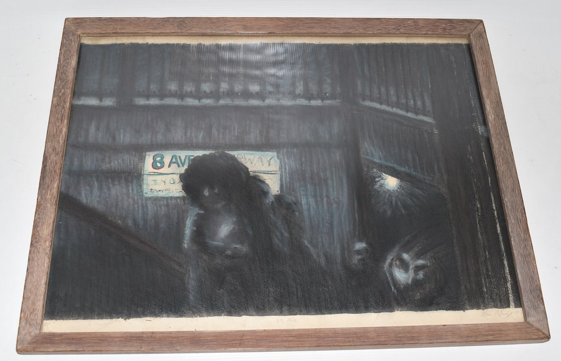 W/C "8TH AVE. SUBWAY" SIGNED ALAN PET-LI 79 (1 of 7)