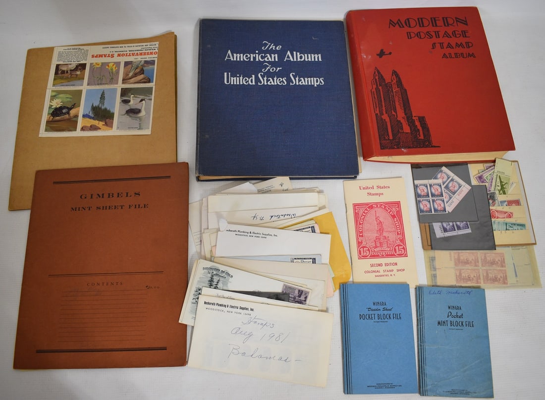 LOT ASSORTED STAMP BOOKS WITH ASSORTED MINT BLOCKS (1 of 18)