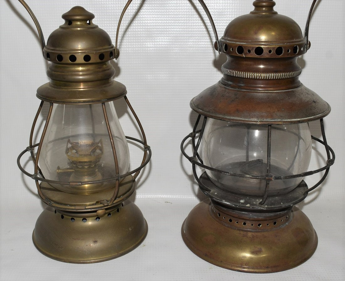 LOT (2) PRESENTATION RAILROAD LANTERNS W/CLEAR (1 of 20)