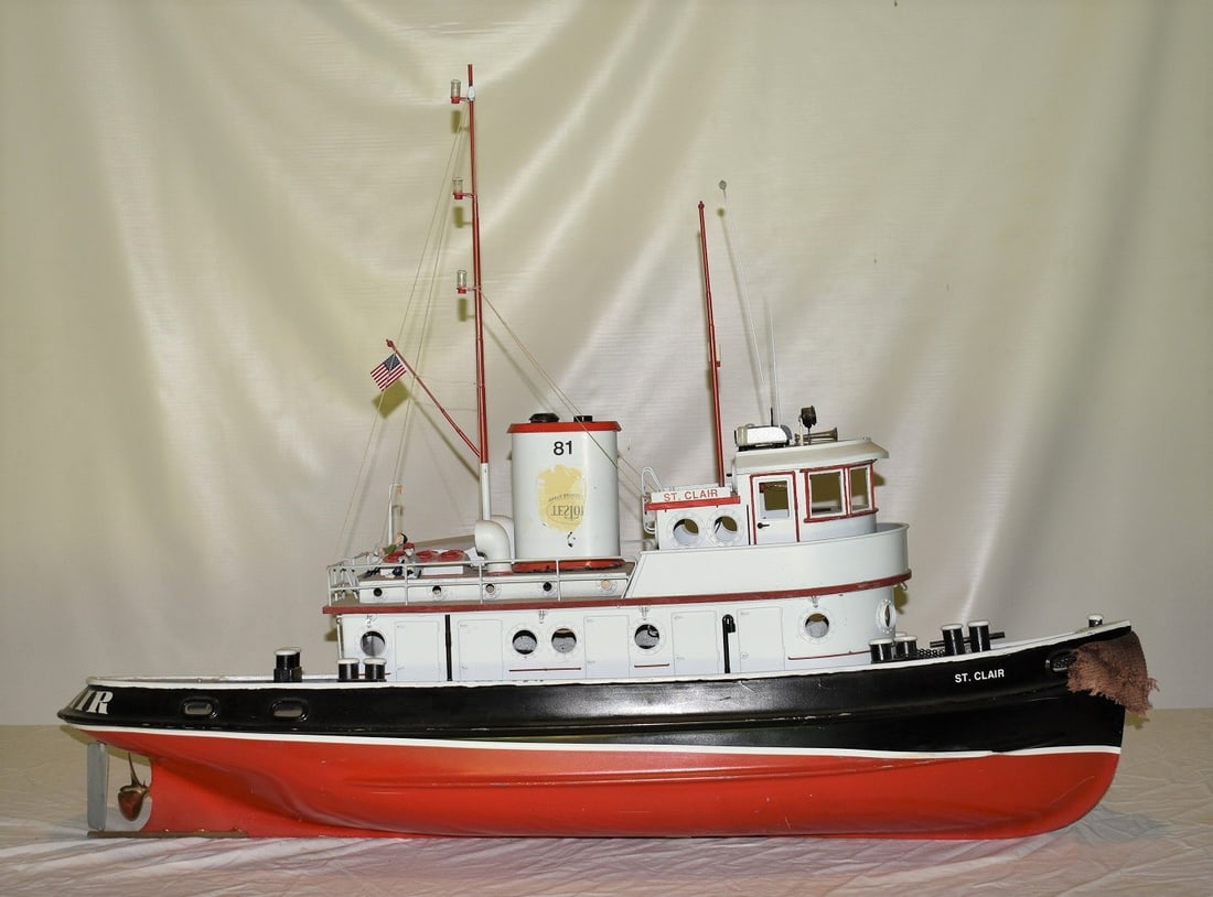 LG TUG BOAT MODEL THE SAINT CLAIR REMOTE CONTROL MOTORS (1 of 15)