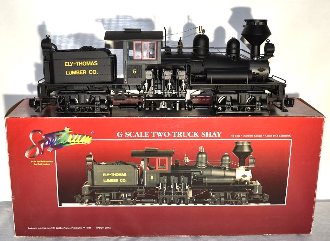 BACHMANN SPECTRUM ELY THOMAS LUMBER C-SCALE LOCOMOTIVE: BACHMANN SPECTRUM ELY THOMAS LUMBER CO. C-SCALE LOCOMOTIVE #5 (MINT BOXED)