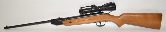 SLAVIA 618, .177 CAL. AIR RIFLE W/2.5X TASCO BANTAM SCOPE